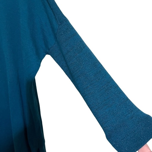 Lilly Pulitzer Cobo Boatneck Sweater Teal Color women’s size XS - Picture 8 of 8